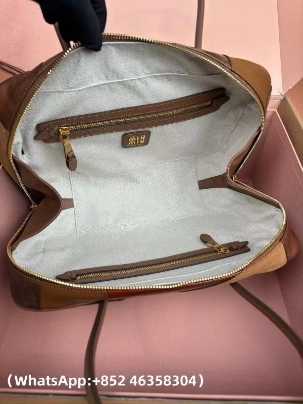 Miu Miu Leather patchwork Beau bag Replica Bags