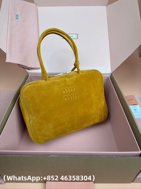 AAA+ Miu Miu Suede Beau bag Replica Bags -1:l Best Copy with In-Hand Photos