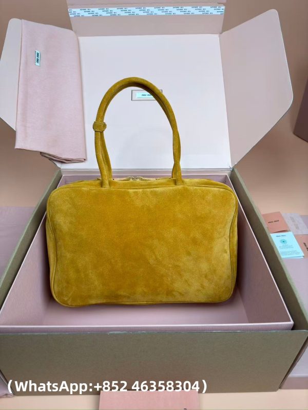 AAA+ Miu Miu Suede Beau bag Replica Bags -1:l Best Copy with In-Hand Photos
