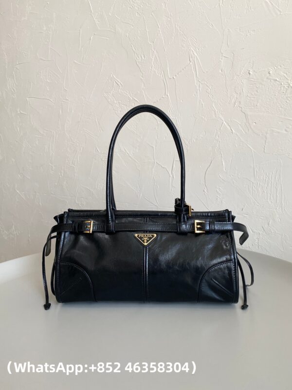 AAA+ Prada Bonnie Medium Convertible Leather Shoulder Handbag Replica | 1:1 Copy with In-Hand Pics