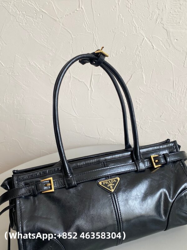 AAA+ Prada Bonnie Medium Convertible Leather Shoulder Handbag Replica | 1:1 Copy with In-Hand Pics