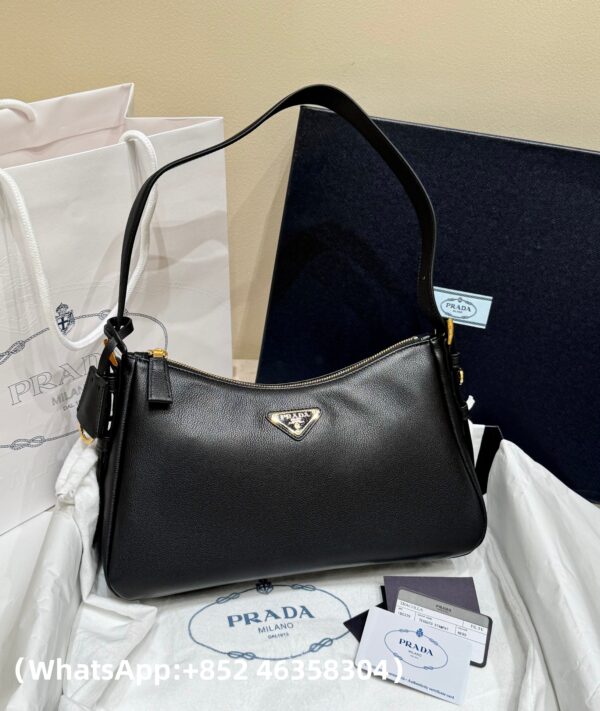 AAA+ Prada Aimee Medium Leather Shoulder Bag Replica | 1:1 Copy with In-Hand Pics