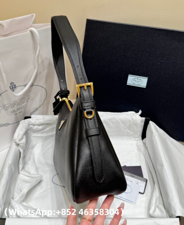 AAA+ Prada Aimee Medium Leather Shoulder Bag Replica | 1:1 Copy with In-Hand Pics
