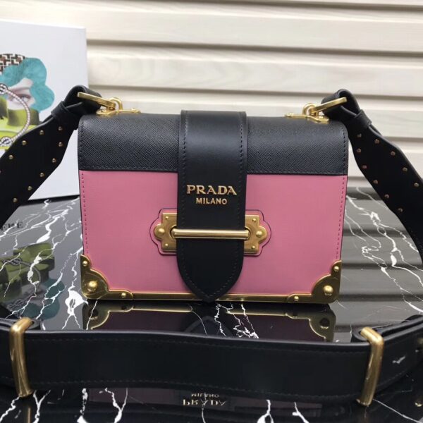 AAA+ Prada Velvet/City Calfskin Leather Cahier Bag Replica | 1:1 Copy with In-Hand Pics