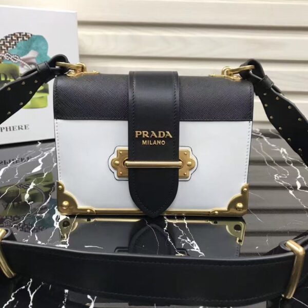 AAA+ Prada Velvet/City Calfskin Leather Cahier Bag Replica | 1:1 Copy with In-Hand Pics