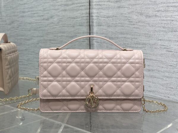 AAA+ Dior My Dior Top Handle Bag Cannage Lambskin Replica | 1:1 Copy with In-Hand Pics