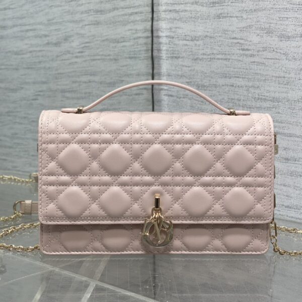 AAA+ Dior My Dior Top Handle Bag Cannage Lambskin Replica | 1:1 Copy with In-Hand Pics