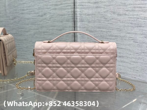 AAA+ Dior My Dior Top Handle Bag Cannage Lambskin Replica | 1:1 Copy with In-Hand Pics