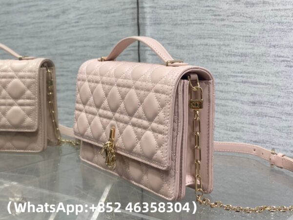 AAA+ Dior My Dior Top Handle Bag Cannage Lambskin Replica | 1:1 Copy with In-Hand Pics