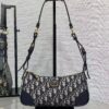AAA+ Dior 30 Montaigne Wanderlust Mini Bag Bule Dior Oblique Jacquard and Smooth Calfskin Replica | 1:1 Copy with In-Hand Pics