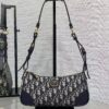 AAA+ Dior 30 Montaigne Wanderlust Mini Bag Bule Dior Oblique Jacquard and Smooth Calfskin Replica | 1:1 Copy with In-Hand Pics