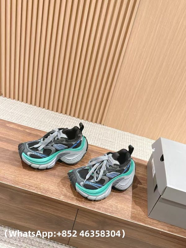 AAA+ Balenciaga 10 XL Black Blue Green 784342 W2MV2 1143 Replica Sneakers – 1:1 Best Copy with In-Hand Photos
