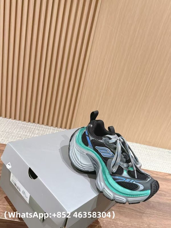 AAA+ Balenciaga 10 XL Black Blue Green 784342 W2MV2 1143 Replica Sneakers – 1:1 Best Copy with In-Hand Photos