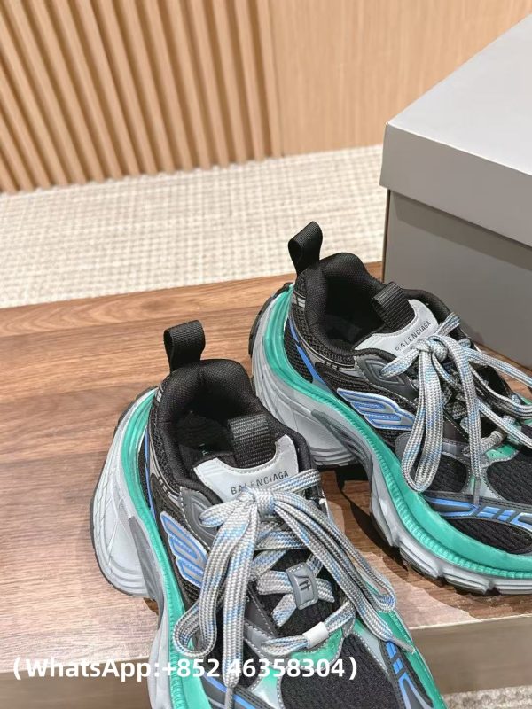 AAA+ Balenciaga 10 XL Black Blue Green 784342 W2MV2 1143 Replica Sneakers – 1:1 Best Copy with In-Hand Photos