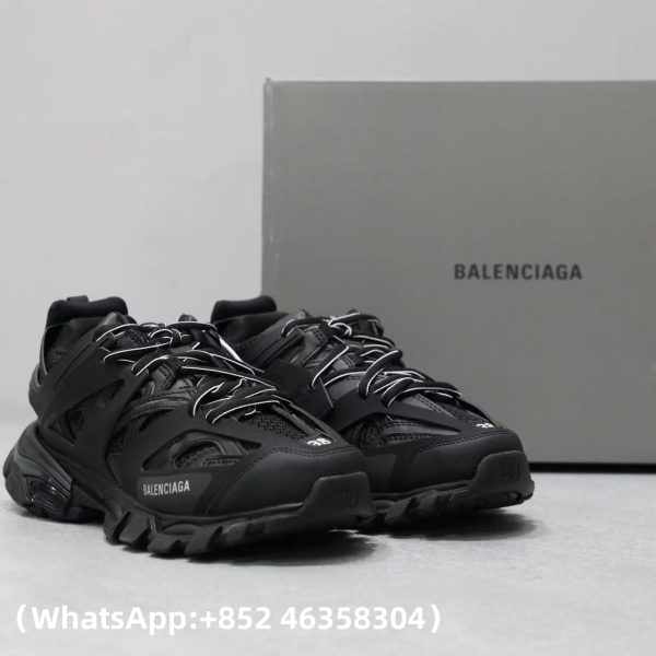 AAA+ Balenciaga Track Black 542436 W1GB1 1000 Replica Sneakers – 1:1 Best Copy with In-Hand Photos