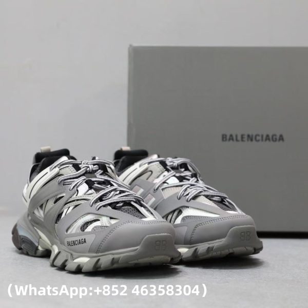 AAA+ Balenciaga Track LED Grey 555032 W1GB7 1214 Replica Sneakers – 1:1 Best Copy with In-Hand Photos
