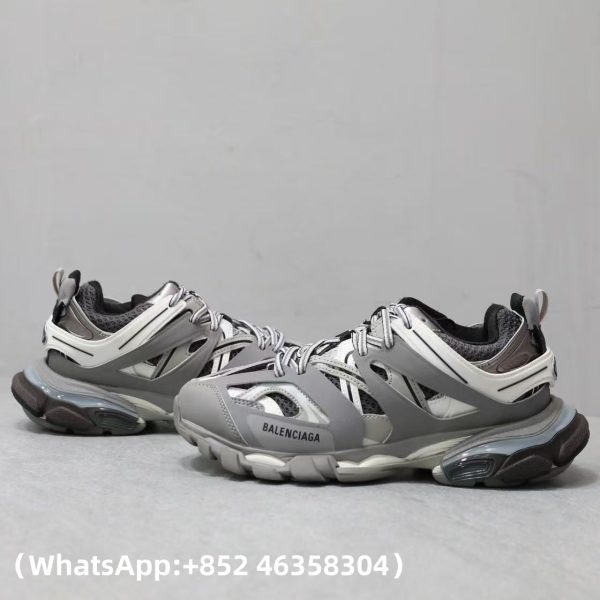 AAA+ Balenciaga Track LED Grey 555032 W1GB7 1214 Replica Sneakers – 1:1 Best Copy with In-Hand Photos
