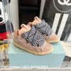 LANVIN Leather Curba Sneakers Pink Replica Sneakers