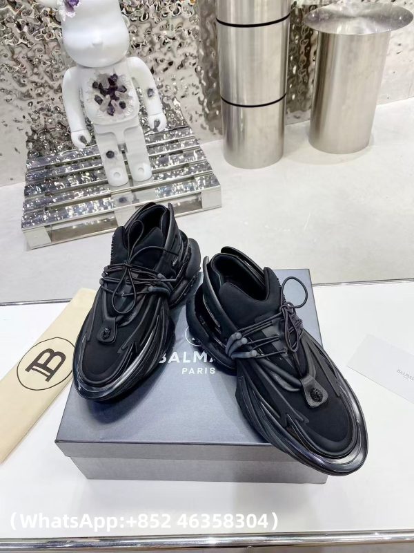 AAA+ BALMAIN Leather Unicorn low-top sneakers Replica | 1:1 Copy with In-Hand Pics