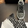 AAA+ BALMAIN Monogram jacquard B-Court sneakers Replica | 1:1 Copy with In-Hand Pics