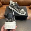 AAA+ BALMAIN Monogram jacquard B-Court sneakers Replica | 1:1 Copy with In-Hand Pics