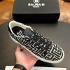 AAA+ BALMAIN Monogram jacquard B-Court sneakers Replica | 1:1 Copy with In-Hand Pics