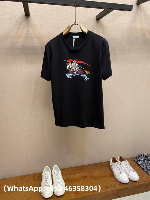 AAA+ Burberry 2025 new knight print short-sleeved T-shirt Replica | 1:1 Copy with In-Hand Pics