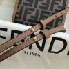 AAA+ Fendi Mini Sunshine Shopper Brown FF fabric mini bag Replica | 1:1 Copy with In-Hand Pics