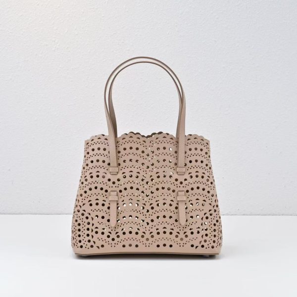 Alaia Mina 25 bag in vienne wave lux calfskin