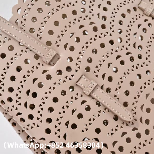 Alaia Mina 25 bag in vienne wave lux calfskin