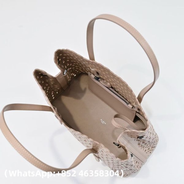 Alaia Mina 25 bag in vienne wave lux calfskin