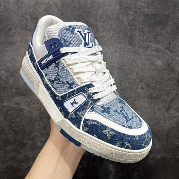 Louis Vuitton LV Trainer Blue Sneaker Replica Sneakers