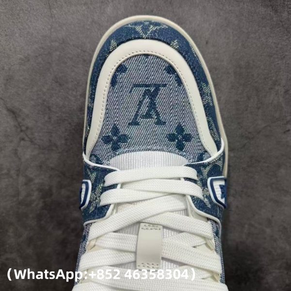 Louis Vuitton LV Trainer Blue Sneaker Replica Sneakers