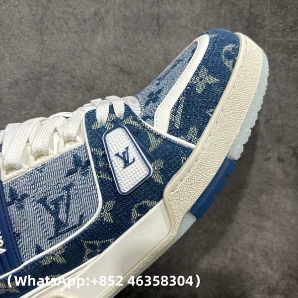 Louis Vuitton LV Trainer Blue Sneaker Replica Sneakers