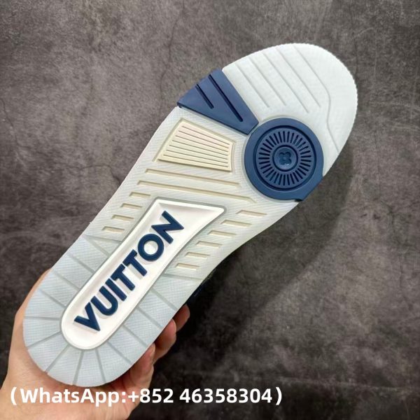Louis Vuitton LV Trainer Blue Sneaker Replica Sneakers