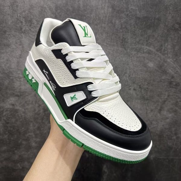 Louis Vuitton LV Trainer Green Sneaker Replica Sneakers