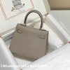 Hermes Kelly Mini Kelly Epsom Leather M8 in Asphalt Grey Replica Bags
