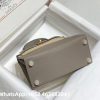 Hermes Kelly Mini Kelly Epsom Leather M8 in Asphalt Grey Replica Bags