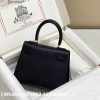 Hermes Mini Kelly Sellier 20 Noir Epsom Gold Replica Bags