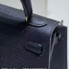 Hermes Mini Kelly Sellier 20 Noir Epsom Gold Replica Bags