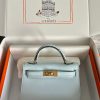 Replica Hermes Epsom Mini Kelly Sellier 20 Bleu Brume