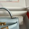 AAA+ Hermes Epsom Mini Kelly Sellier 20 Bleu Brume Replica Bags – 1:1 Best Copy with In-Hand Photos