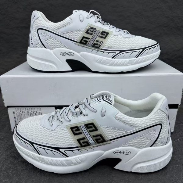 Givenchy Men's NFNTY-52 Runner Sneakers in White/Silvery