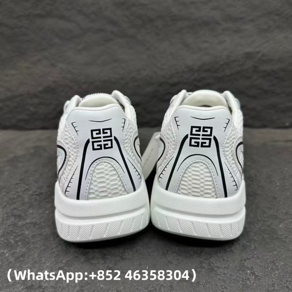 Givenchy Men's NFNTY-52 Runner Sneakers in White/Silvery