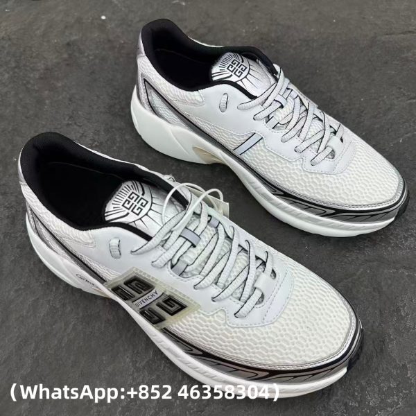 AAA+ Givenchy Men's NFNTY-52 Runner Sneakers in Silver Replica Sneakers-1:1 Best Copy with In-Hand Photos