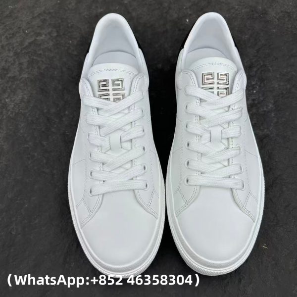 replica Givenchy Men's City Court Sneakers in White/Black