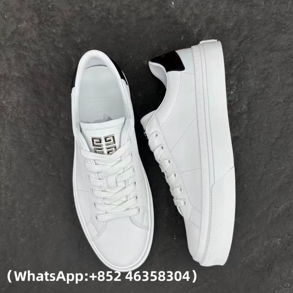 replica Givenchy Men's City Court Sneakers in White/Black