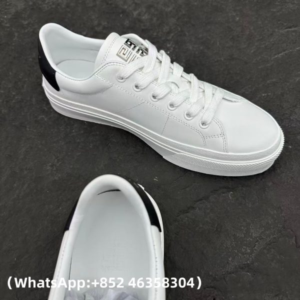 replica Givenchy Men's City Court Sneakers in White/Black