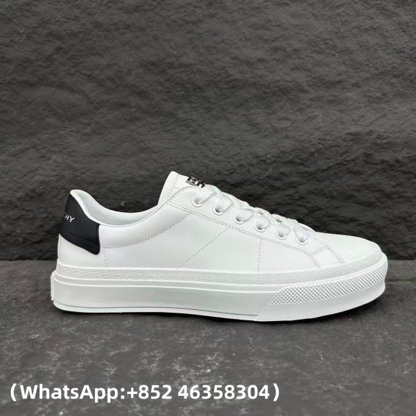 replica Givenchy Men's City Court Sneakers in White/Black