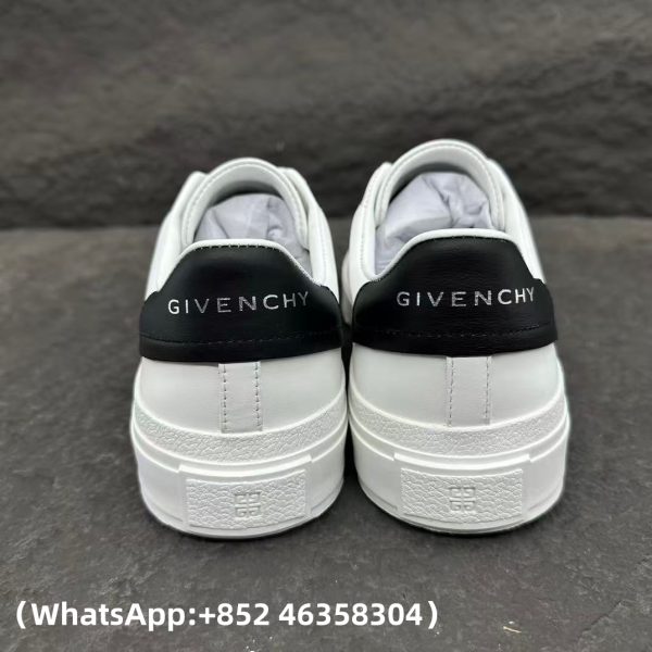 replica Givenchy Men's City Court Sneakers in White/Black